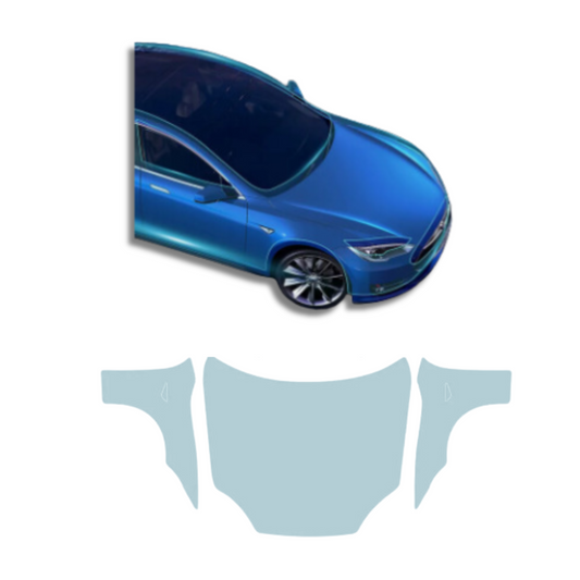 2016-2020 Tesla Model S Hood Precut Paint Protection Film TPU Clear Bra PPF