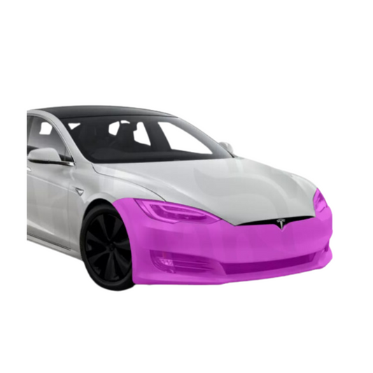 2016-2021 Tesla Model S Front Bumper & Headlights Paint Protection Film Clear Bra PPF