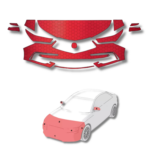 2017-2021 Acura MDX Pre-Cut Paint Protection Film Clear Bra PPF