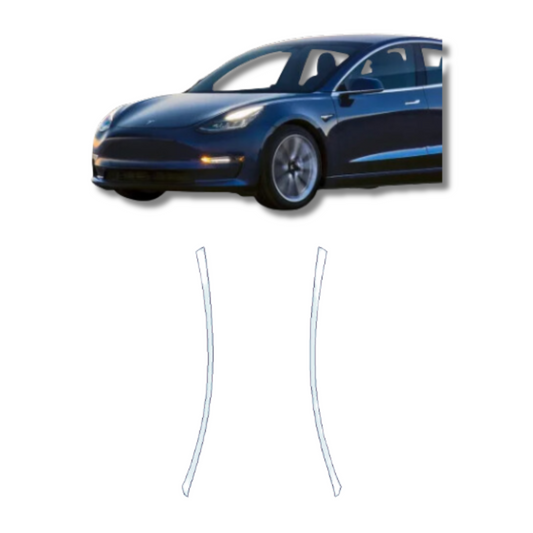 2017-2021 Tesla Model 3 A-Pillars (full coverage) PreCut Paint Protection Film Clear Bra PPF