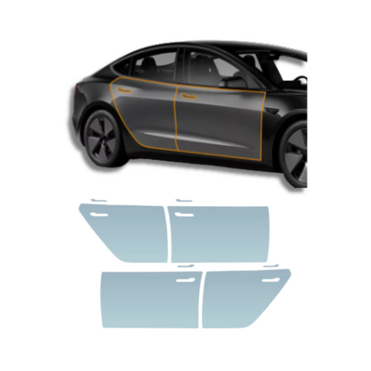 2017-2023 Tesla Model 3 Doors Precut Paint Protection Film TPU PPF Clear Bra