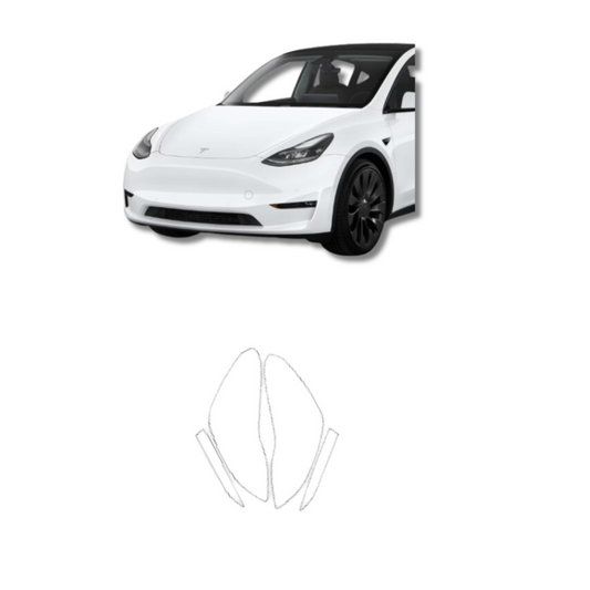 2020-2024 Tesla Model Y Headlights & Foglights PreCut  Paint Protection Film Clear Bra PPF