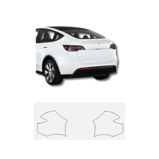 2020-2024 Tesla Model Y Rear Quarters PreCut Paint Protection Film Clear Bra PPF