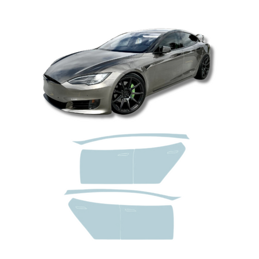 2021-2023 Tesla Model S  Door Upper Pillars Precut Paint Protection Film PPF