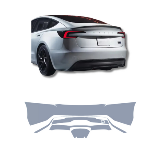 2021-2023 Tesla Model S Pre-Cut Rear Bumper Paint Protection Film Premium TPU PPF