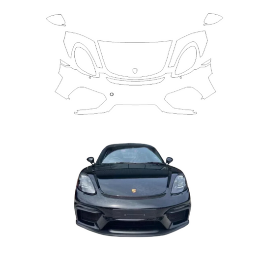 2021 Porsche 718 Spyder Pre-Cut Paint Protection Clear Bra PPF