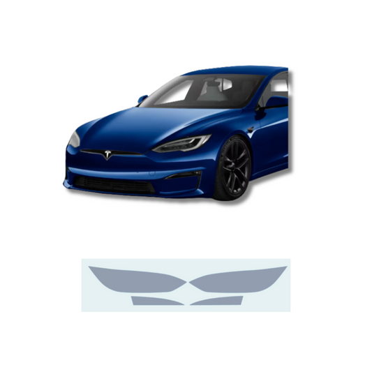 2022-2023 Tesla Model X Headlights and Fog Lights Pre-Cut Headlight Protection Film Premium TPU PPF