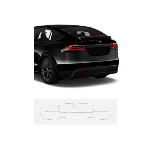 2023-2024 Tesla Model X Rear Bumper Lower Hatch PreCut Paint Protection Film Clear Bra PPF