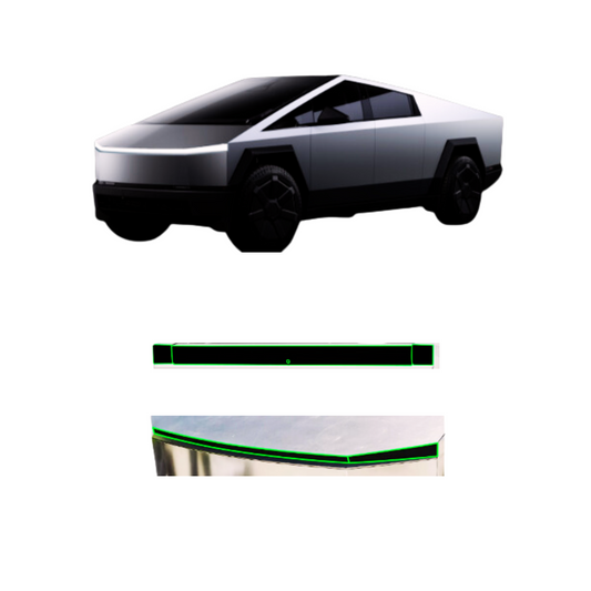 2024-2025  Tesla Cybertruck Tail Light Precut Smoked PPF Tint Headlight Film