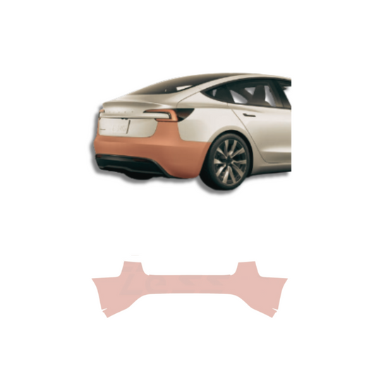2024 Model 3  Back Bumper PreCut Paint Protection Film Clear Bra PPF