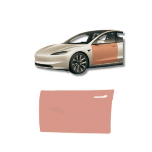 2024 Model 3 Driver Door PreCut Paint Protection Film Clear Bra PPF