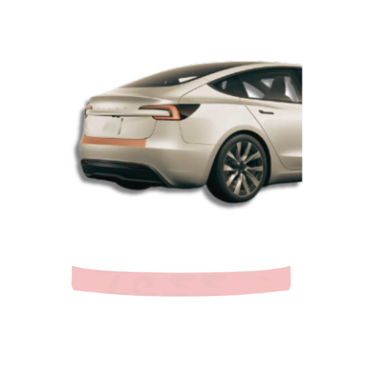 2024 Model 3 Partial Back Bumper PreCut Paint Protection Film Clear Bra PPF