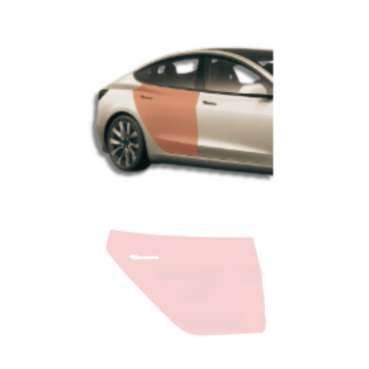 2024 Model 3 Rear Passenger Door PreCut Paint Protection Film Clear Bra PPF