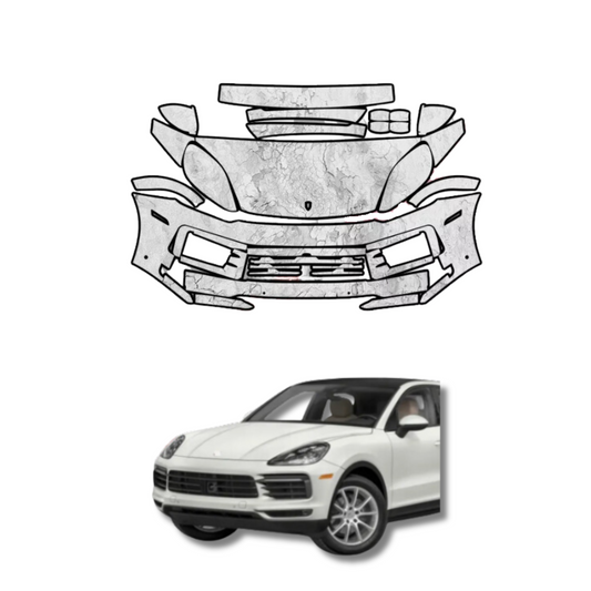 2024 Porsche Cayenne Coupe Frontal Pre-Cut Paint Protection Film Clear Bra PPF