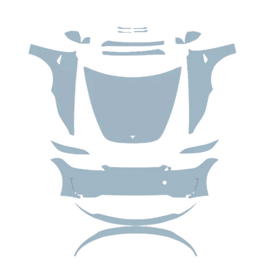 2024 Tesla Model 3Front Bumper/Splitter/Headlight/Full Hood/Fender/Mirrors/A Pillar/Door Handles Cup  Paint Protection Film Pre-Cut