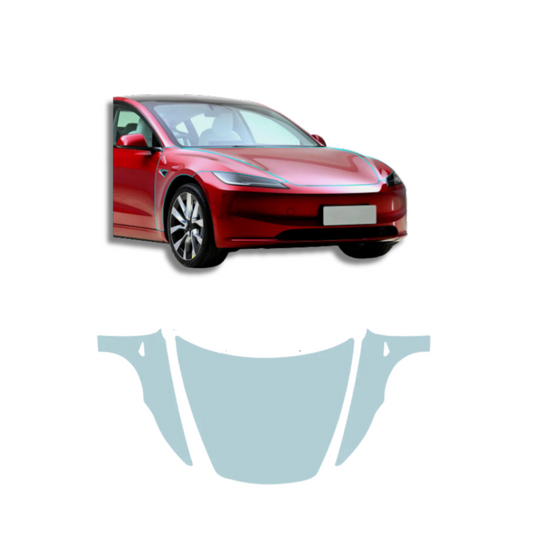 2024 Tesla Model 3 Highland  Hood Precut Paint Protection Clear Film PPF TPU