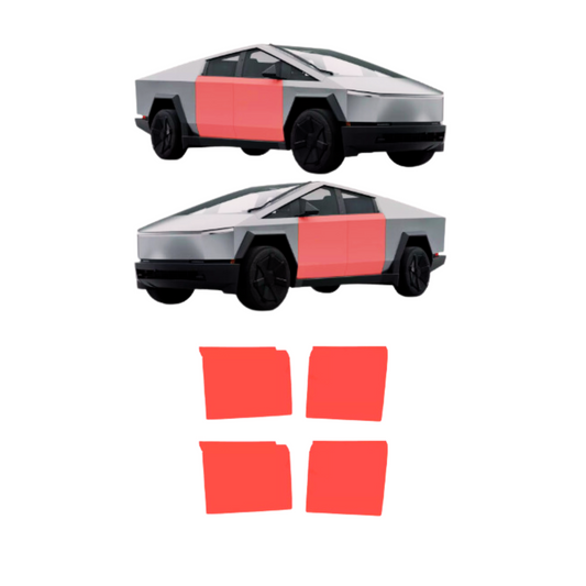 2024-2025 Tesla Cybertruck 4pcs Doors Precut Paint Protection Film Clear PPF