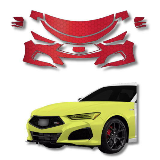 2021-2024 Acura TLX Pre-Cut Paint Protection Film Clear Bra PPF