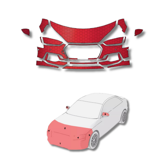 2018-2020 Audi RS5 Pre-Cut Paint Protection Film Clear Bra PPF