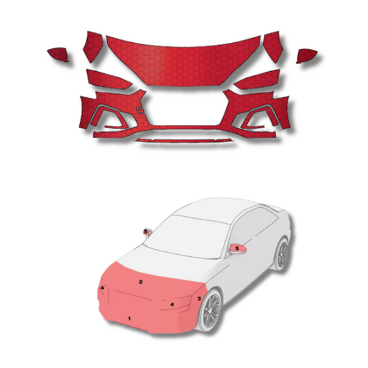 2020-2024 Audi S5 Pre-Cut Paint Protection Film Clear Bra PPF