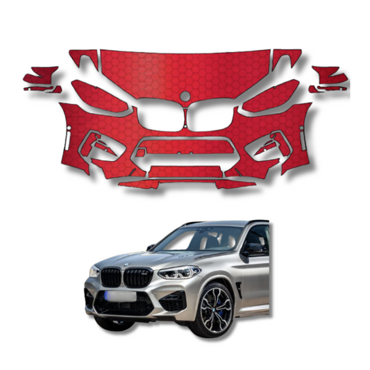 2020-2021 BMW X3 M Pre-Cut Paint Protection Film Clear Bra PPF