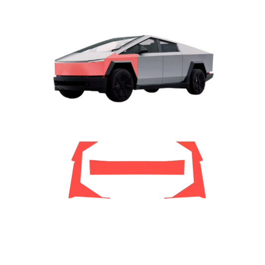 2024 Cybertruck Fenders and Grill PreCut Paint Protection Film Clear Bra PPF