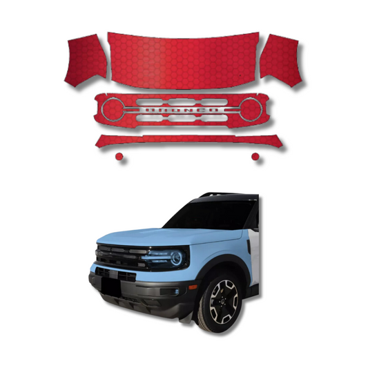 2021-2024 Ford Bronco Pre-Cut Paint Protection Film Clear Bra PPF