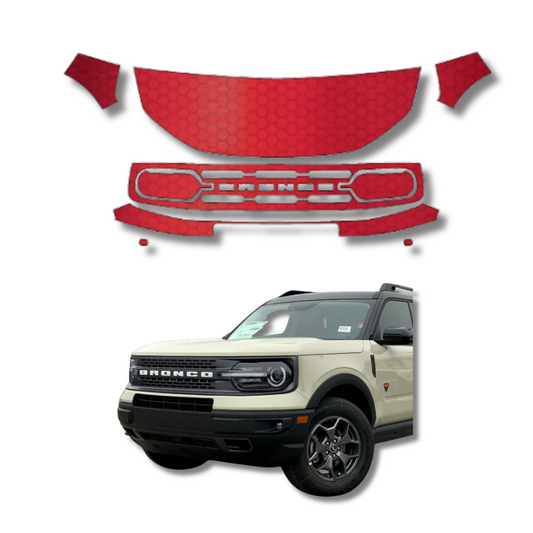 2021-2024 Ford Bronco Sport Pre-Cut Paint Protection Film Clear Bra PPF