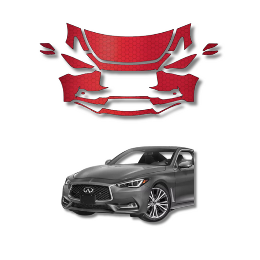 2017-2022 Infiniti Q60 Pre-Cut Paint Protection Film PPF Clear Bra