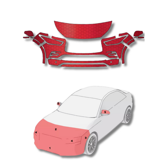 2018-2023 Infiniti QX80 Pre-Cut Paint Protection Film Clear Bra PPF