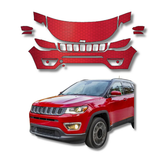 2017-2021 Jeep Compass Pre-Cut Paint Protection Film Clear Bra PPF