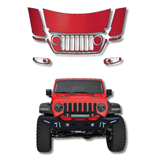 2020-2023 Jeep Gladiator Pre-Cut Paint Protection Clear Bra PPF