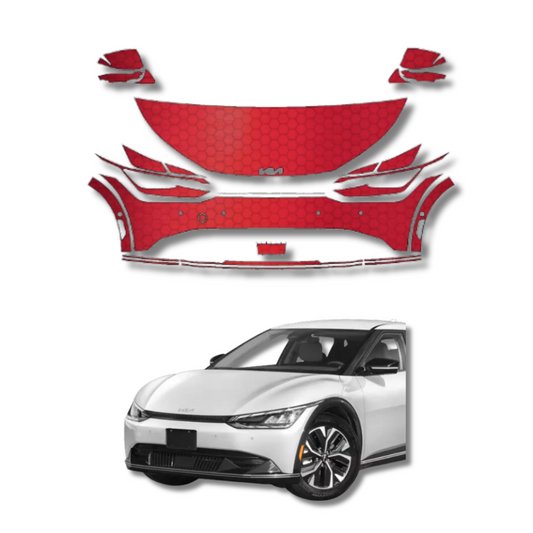 2022-2024 KIA EV6 Pre-Cut Paint Protection Film Clear Bra PPF
