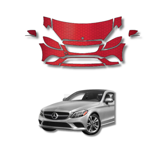 2019-2021 Mercedes Benz C Class Pre-Cut Paint Protection Clear Bra PPF