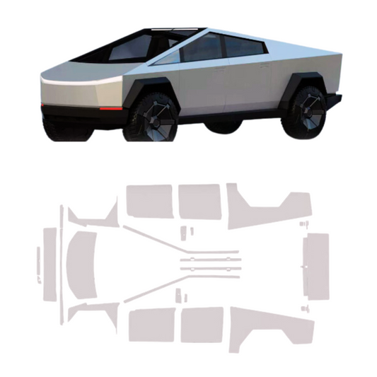 2024 Tesla Cybertruck Full Vehicle Paint Protection Film PreCut PPF