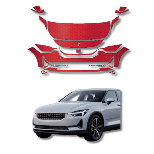 2021-2023 Polestar 2 Pre-Cut Paint Protection Film Clear Bra PPF