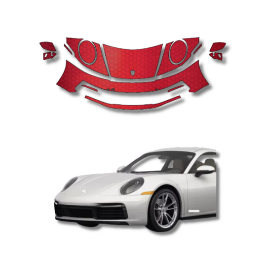 2020-2024 Porsche 911 Pre-Cut Paint Protection Film Clear Bra PPF