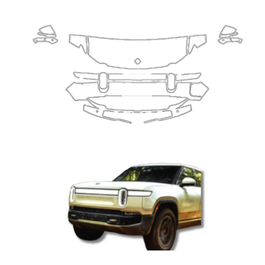 2022-2024 Rivian R1T/R1S Paint Protection Clear Bra PPF