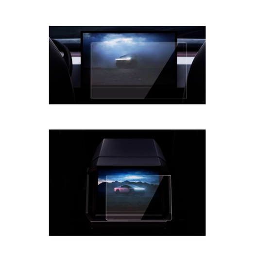 Tesla Cybertruck 2023-2025 Front Back Screen Protectors Guard Ultra Clear PPF